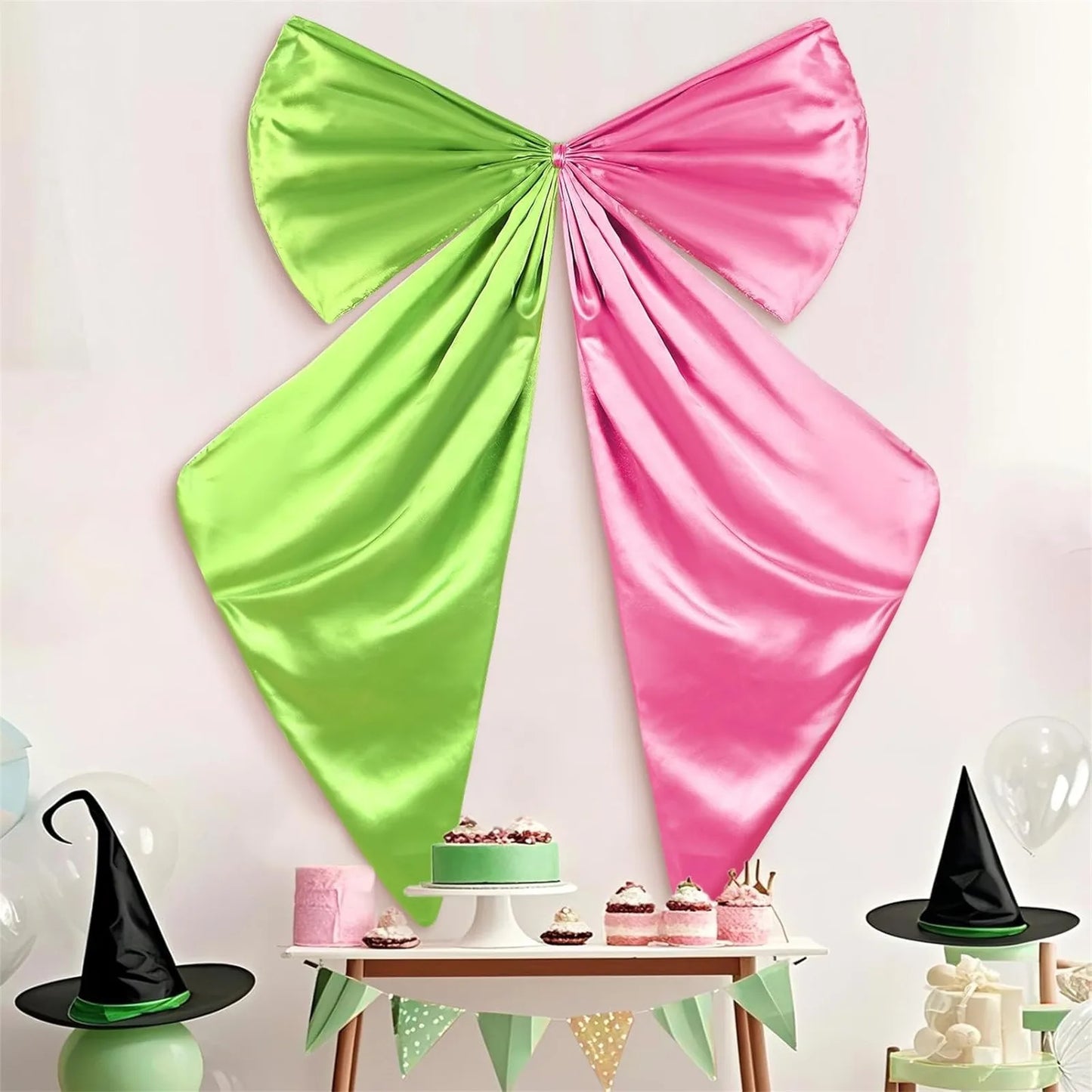 Party Decoration 26 X 41 Giant Bow Decor With Green Party Photo Booth Halloween Decorations декор для комнаты Home Decor