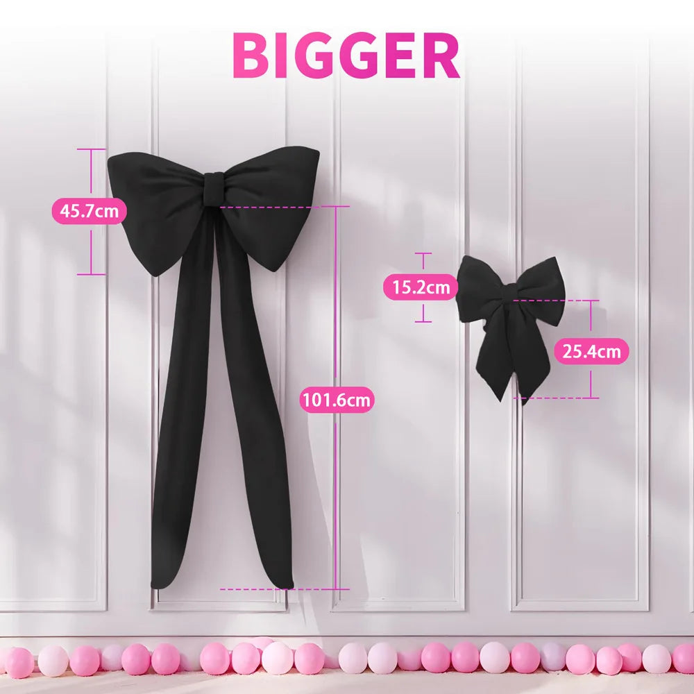 Large Bow Ornaments Wedding Party Birthday Decoration Background Wall Etiquette Wall Decoration