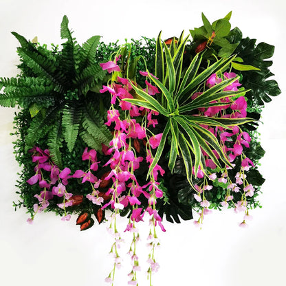 Wedding Party Decoration Artificial Flowers Wisteria Rose Decor Background Wall Hanging  Panel