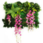 Wedding Party Decoration Artificial Flowers Wisteria Rose Decor Background Wall Hanging  Panel