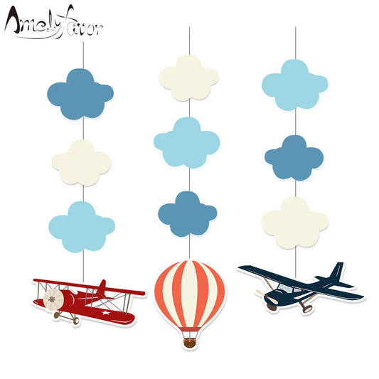 Airplane Hanging Decorations Cutout Festive Party Supplies Party DIY Decorations Event Party Baby Shower