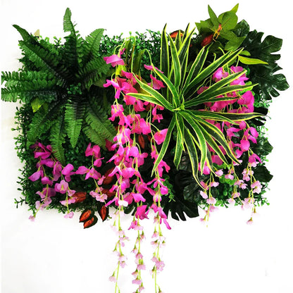 Wedding Party Decoration Artificial Flowers Wisteria Rose Decor Background Wall Hanging  Panel