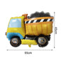Construction Truck Balloons Excavator Cement Truck Forklift Crane Foil Balloon Kid Boys Birthday Party Construction Theme Decors