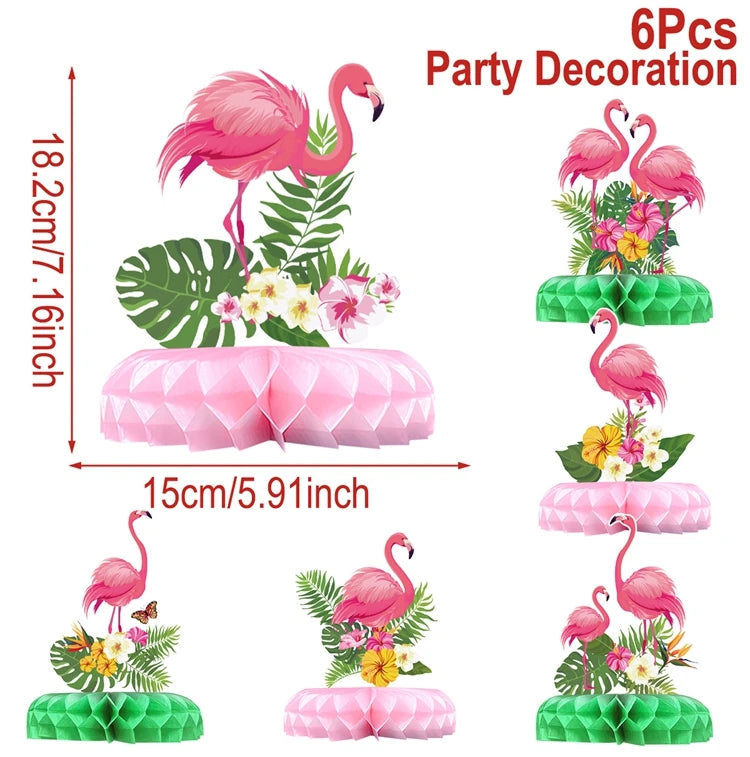 Hawaiian Party Decorations Artificial Flower Garland Summer Tropical Aloha Hawaii Party Supplies Wedding Birthday Flamingo Decor