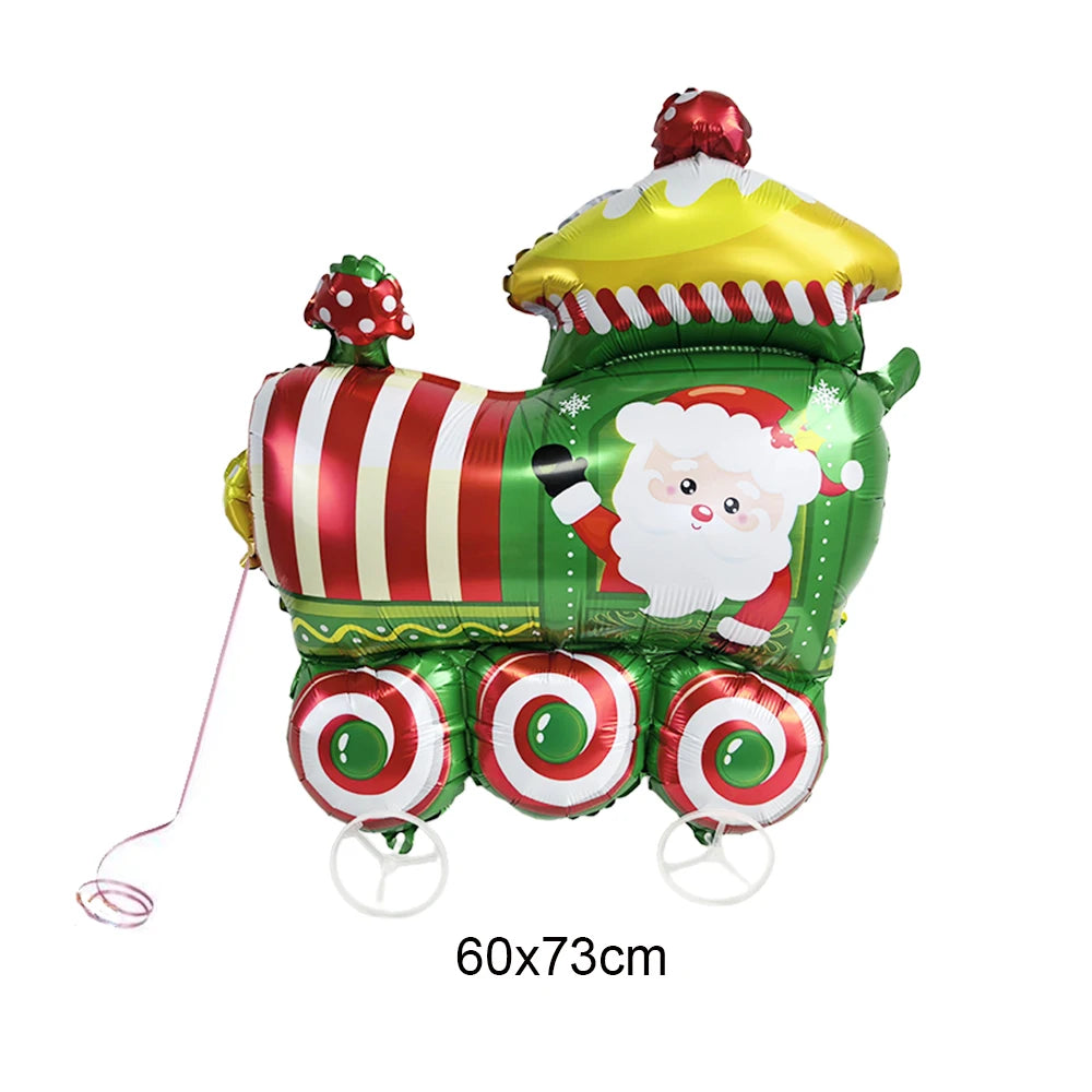 Christmas Party Decorations Christmas Party Supplies Santa Claus Snowman Christmas Tree Balloons for Festive Holiday Decors