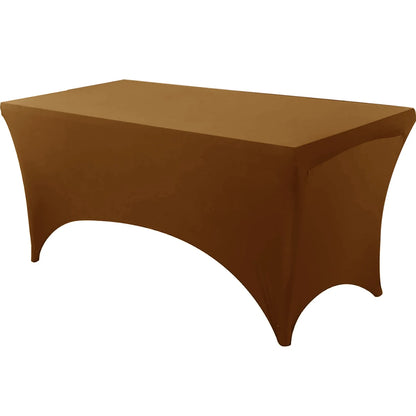 Spandex Tablecloth Tight Fitted Washable and Wrinkle Resistant Stretch Rectangular Patio Table Cover for Event Wedding Parties