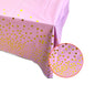 Birthday Party Decorations Tablecloth Black Gold Dots Tablecover Dinner Supplies for Wedding Decorations