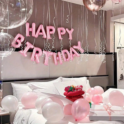 13/52 pink birthday balloons party decoration balloons suitable for birthday party supplies and party decorations