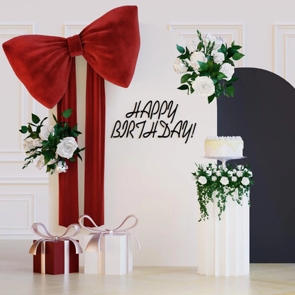 Large Bow Ornaments Wedding Party Birthday Decoration Background Wall Etiquette Wall Decoration