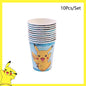 Pokemon Birthday Party Decoration Pikachu Balloons Disposable Tableware Cup Napkin Plate Tablecloth Baby Shower Cake Topper Flag