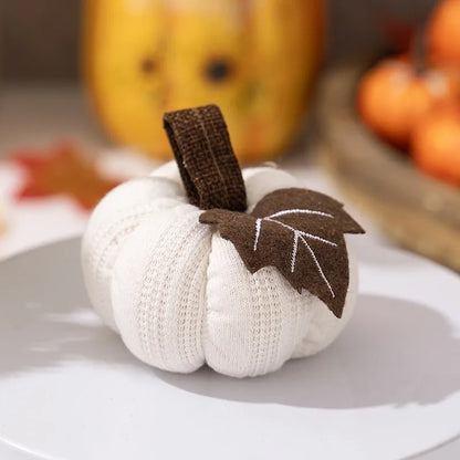 Thanksgiving Party Decoration Knitted Pumpkin Harvest Festival Party DIY Pumpkin Ornament Happy Thanksgiving Day 2025 Home Decor