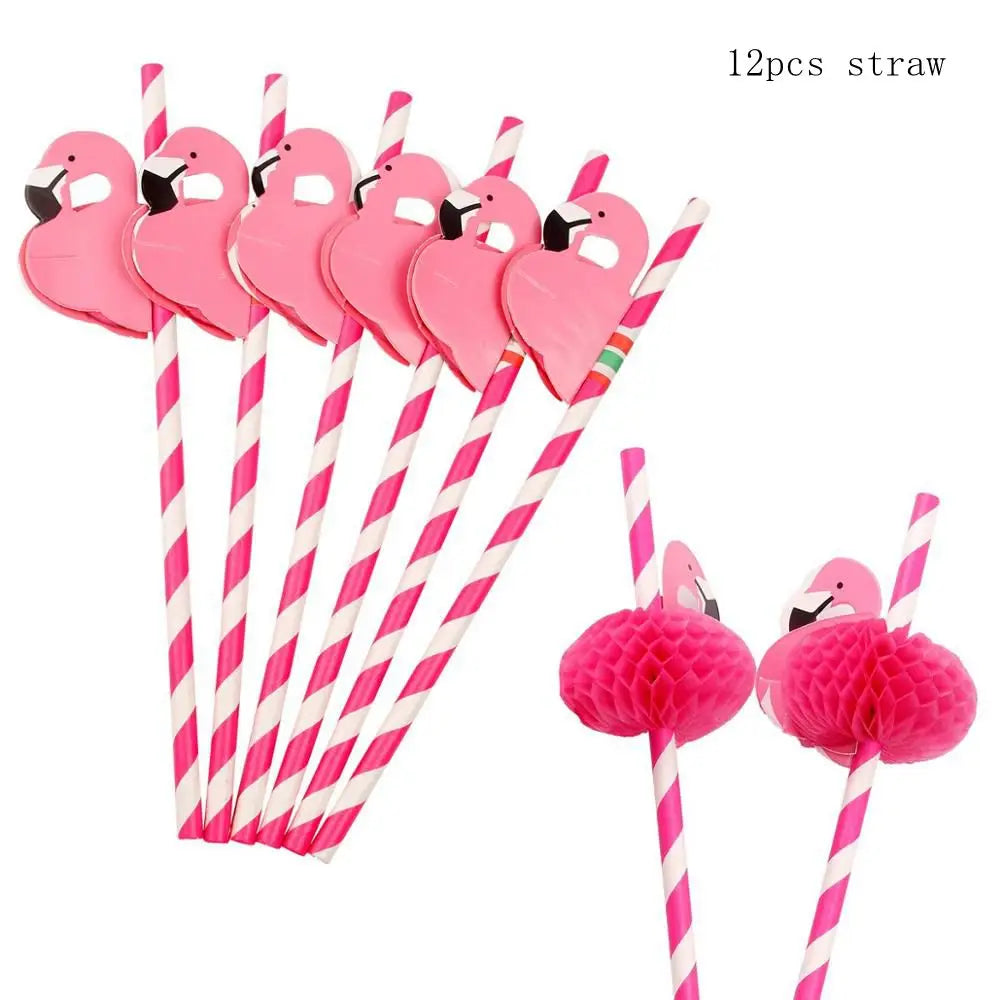 Hawaiian Party Decorations Artificial Flower Garland Summer Tropical Aloha Hawaii Party Supplies Wedding Birthday Flamingo Decor