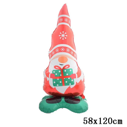 Christmas Decorations 2024 Balloon Santa Claus Snowman Xmas Tree Balloon Christmas Party Home Decor Navidad Natal New Year