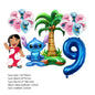 Kids First 6th Birthday Party Decorations Stitch Balloons Set Cute Globos Baby Shower Supplies Children Gifts Ballons