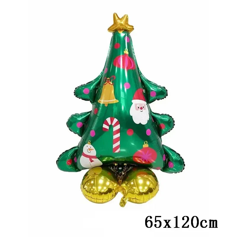 Christmas Decorations 2024 Balloon Santa Claus Snowman Xmas Tree Balloon Christmas Party Home Decor Navidad Natal New Year