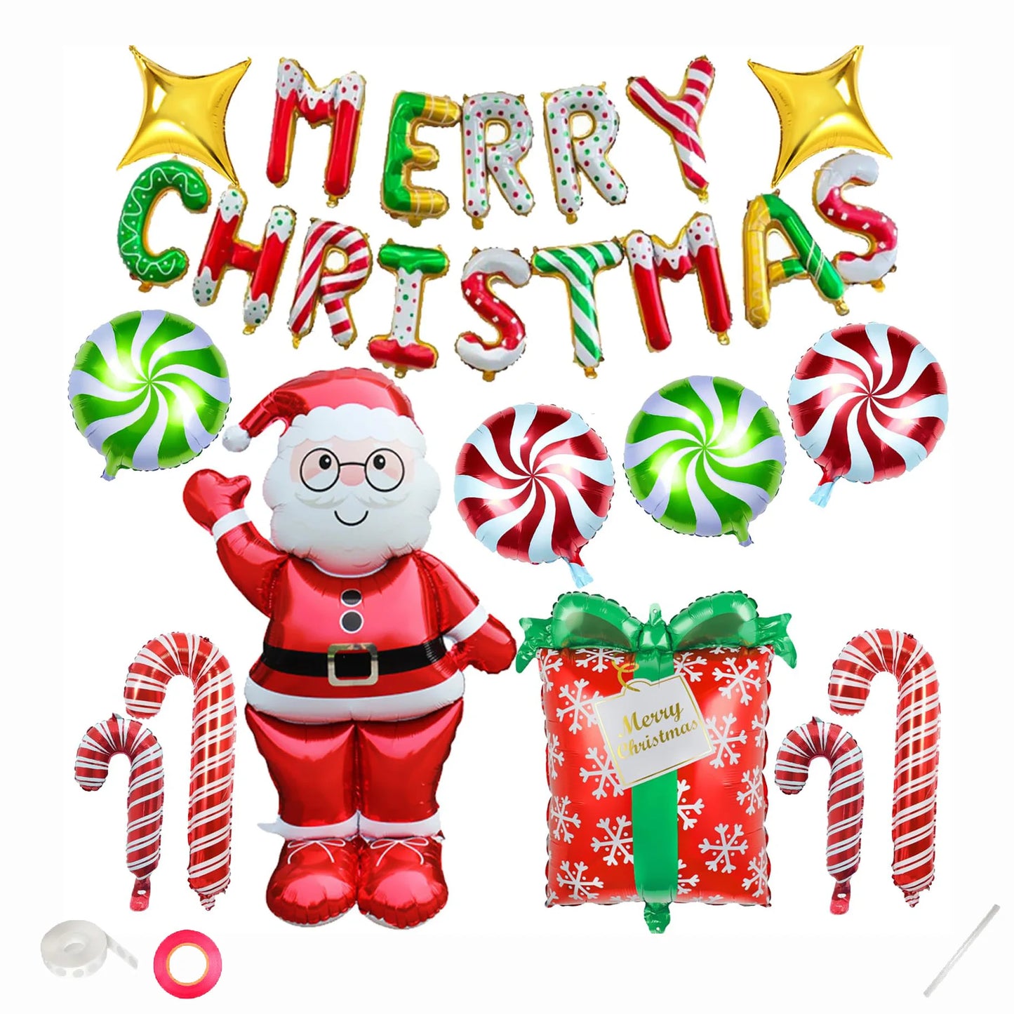Merry Christmas senior set Christmas party decoration balloons create a festive atmosphere indoors and outdoors