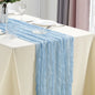10Pcs Cheesecloth Table Runner Boho Gauze Table Runner 40x270cm Romantic Table Runner for Wedding Bridal Shower Birthday Party