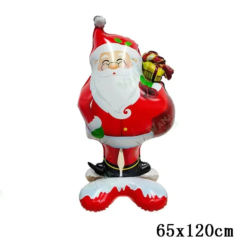 Christmas Decorations 2024 Balloon Santa Claus Snowman Xmas Tree Balloon Christmas Party Home Decor Navidad Natal New Year