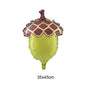 Thanksgiving Theme Party Decorations Maple Leaf Nut Squirrel Balloons Jungle Animals Party Decor Supplies Kids Gifts