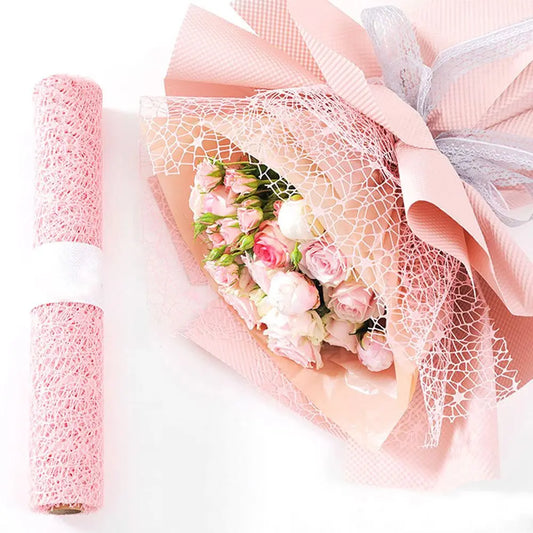 1PC Hollow Party Supplies For Birthday Festival Round Decorative Scrapbook Bouquet Wrap Wrapping Paper Wedding Decoration