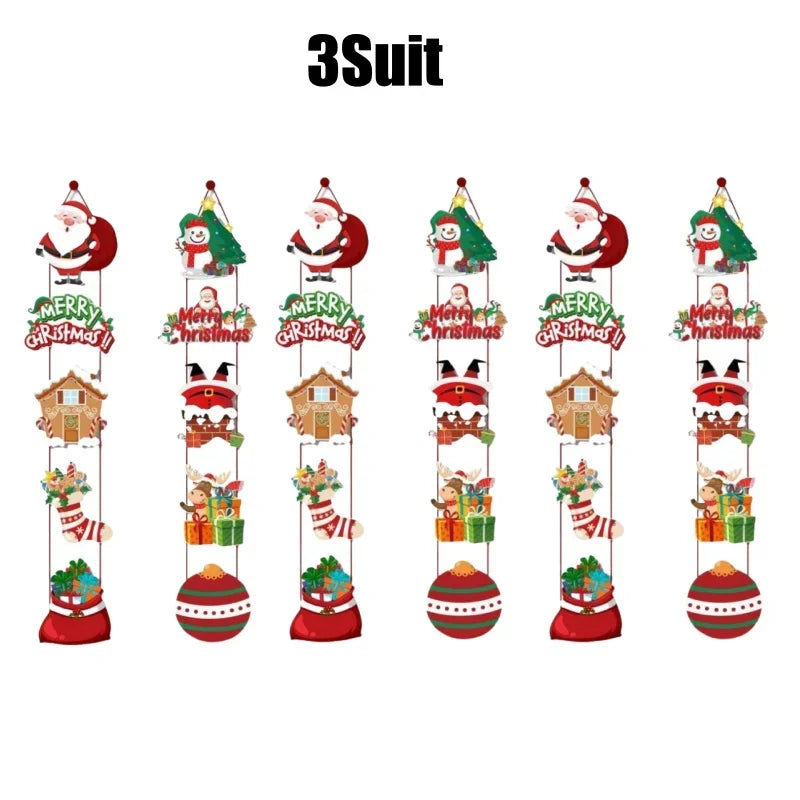 Christmas Decorations 2024 Party Door Hanging Decorations Christmas Senior Door Hanging Banner Hangers Party Supplies