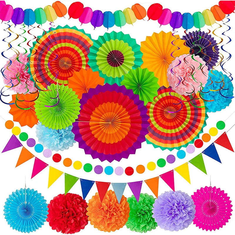 Mexican Fiesta Party Decorations for Birthdays, Baby Showers, Cinco De Mayo, Taco Decor Themes, and Congratulations Decorations