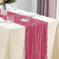10Pcs Cheesecloth Table Runner Boho Gauze Table Runner 40x270cm Romantic Table Runner for Wedding Bridal Shower Birthday Party