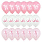 18pcs Ballet Theme Balloons,Ballerina Birthday Party Decorations,Pink White Balloons,Girl Princess Birthday Party Decorations