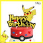 Pokemon Birthday Party Decoration Pikachu Balloons Disposable Tableware Cup Napkin Plate Tablecloth Baby Shower Cake Topper Flag