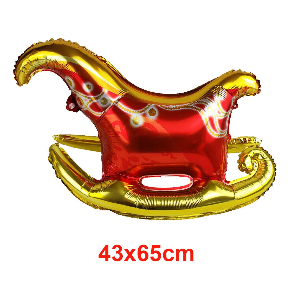 Christmas Party Decorations Christmas Party Supplies Santa Claus Snowman Christmas Tree Balloons for Festive Holiday Decors