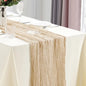 10Pcs Cheesecloth Table Runner Boho Gauze Table Runner 40x270cm Romantic Table Runner for Wedding Bridal Shower Birthday Party