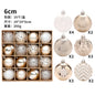 New Christmas Decorations 16 Champagne Gold White Ball Ornaments Christmas Tree Hanging Decorations Home Party Decorative Pieces