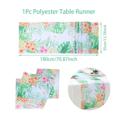 Hawaiian Party Decorations Artificial Flower Garland Summer Tropical Aloha Hawaii Party Supplies Wedding Birthday Flamingo Decor