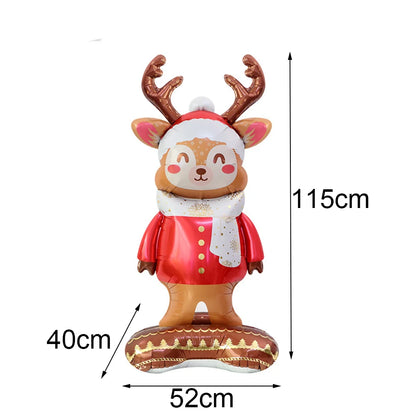 Christmas Party Decorations Christmas Party Supplies Santa Claus Snowman Christmas Tree Balloons for Festive Holiday Decors
