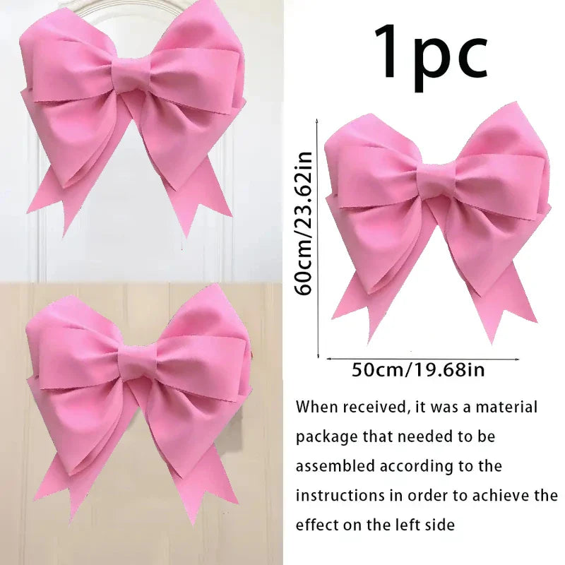 Large Bow Themed Party Decorations Giant Bow Decor Satin Ribbon Wedding Birthday Decor for Arch Wall Bridal Supplies