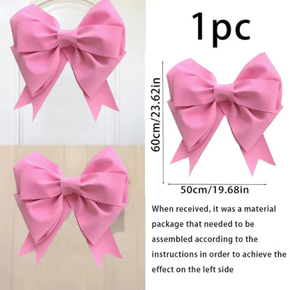 Large Bow Themed Party Decorations Giant Bow Decor Satin Ribbon Wedding Birthday Decor for Arch Wall Bridal Supplies