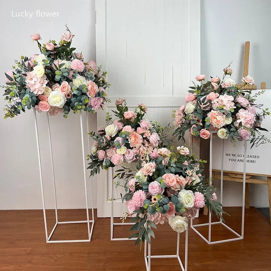 Artificial Flower Ball Wedding Decoration Table Centerpieces Decor Floral Road Leading Arrangement Party T Stage Display Props