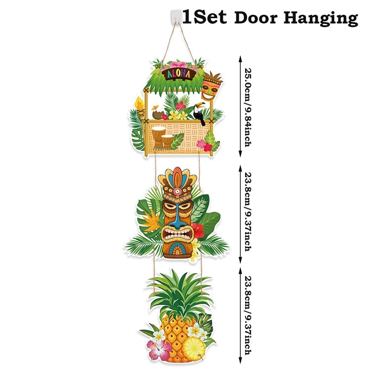 Hawaiian Party Decorations Artificial Flower Garland Summer Tropical Aloha Hawaii Party Supplies Wedding Birthday Flamingo Decor