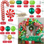 Christmas Decorations Christmas Balloon Garland Arch Kit Candy Cane Star Foil Baloon Birthday Party Christmas Tree New Year Gift