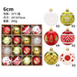 New Christmas Decorations 16 Champagne Gold White Ball Ornaments Christmas Tree Hanging Decorations Home Party Decorative Pieces