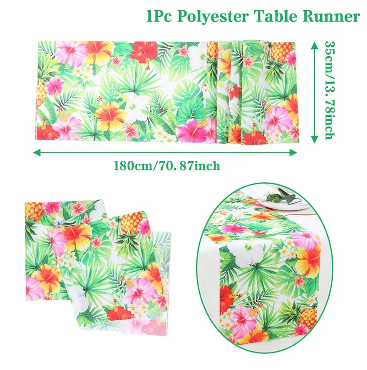 Hawaiian Party Decorations Artificial Flower Garland Summer Tropical Aloha Hawaii Party Supplies Wedding Birthday Flamingo Decor