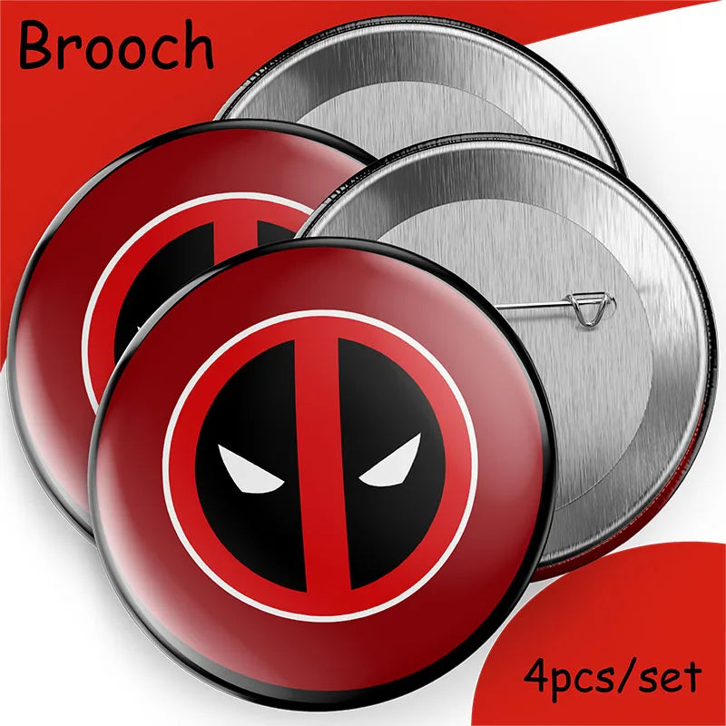 DEADPOOL Birthday Party Decorations Disposable Tableware Cake Topper Flag Kids Anniversaire Party Baby Shower Cake Kids Favors