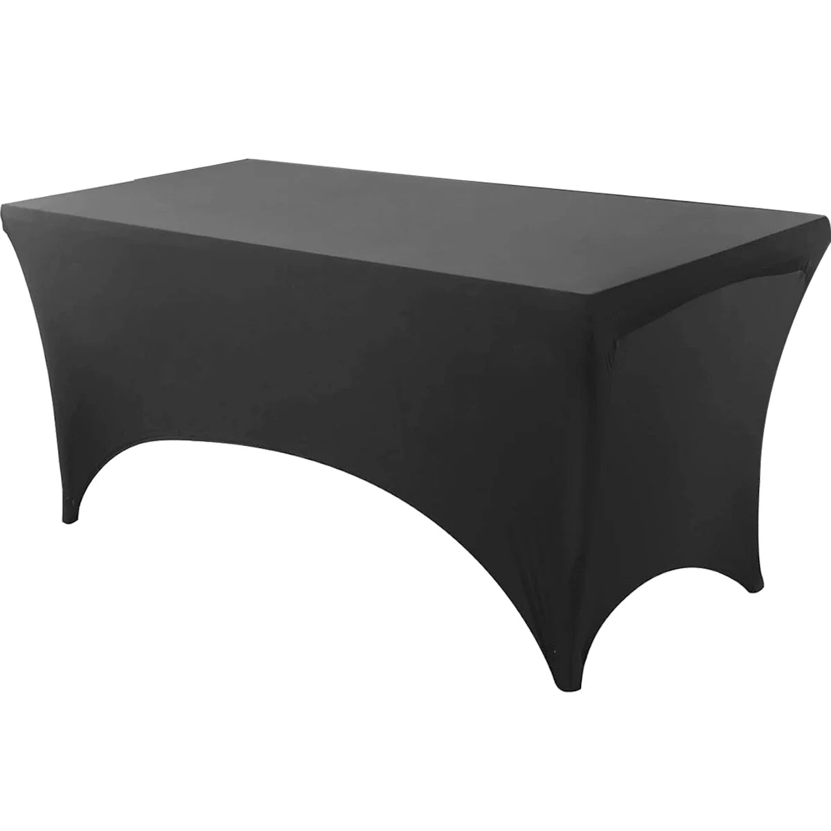 Spandex Tablecloth Tight Fitted Washable and Wrinkle Resistant Stretch Rectangular Patio Table Cover for Event Wedding Parties