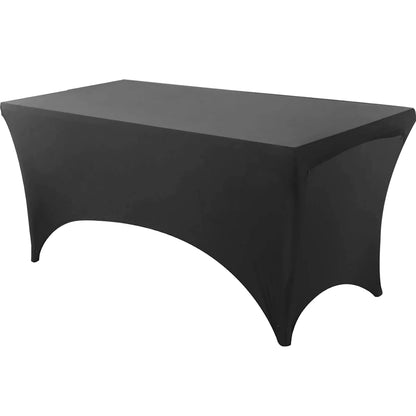 Spandex Tablecloth Tight Fitted Washable and Wrinkle Resistant Stretch Rectangular Patio Table Cover for Event Wedding Parties