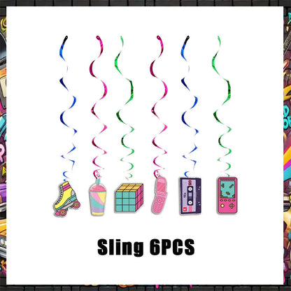 90’S Disco Party Decorations Back To 90s Backdrop Women Men Friend Birthday Music Party Disposable Tableware Balloon CakeTopper