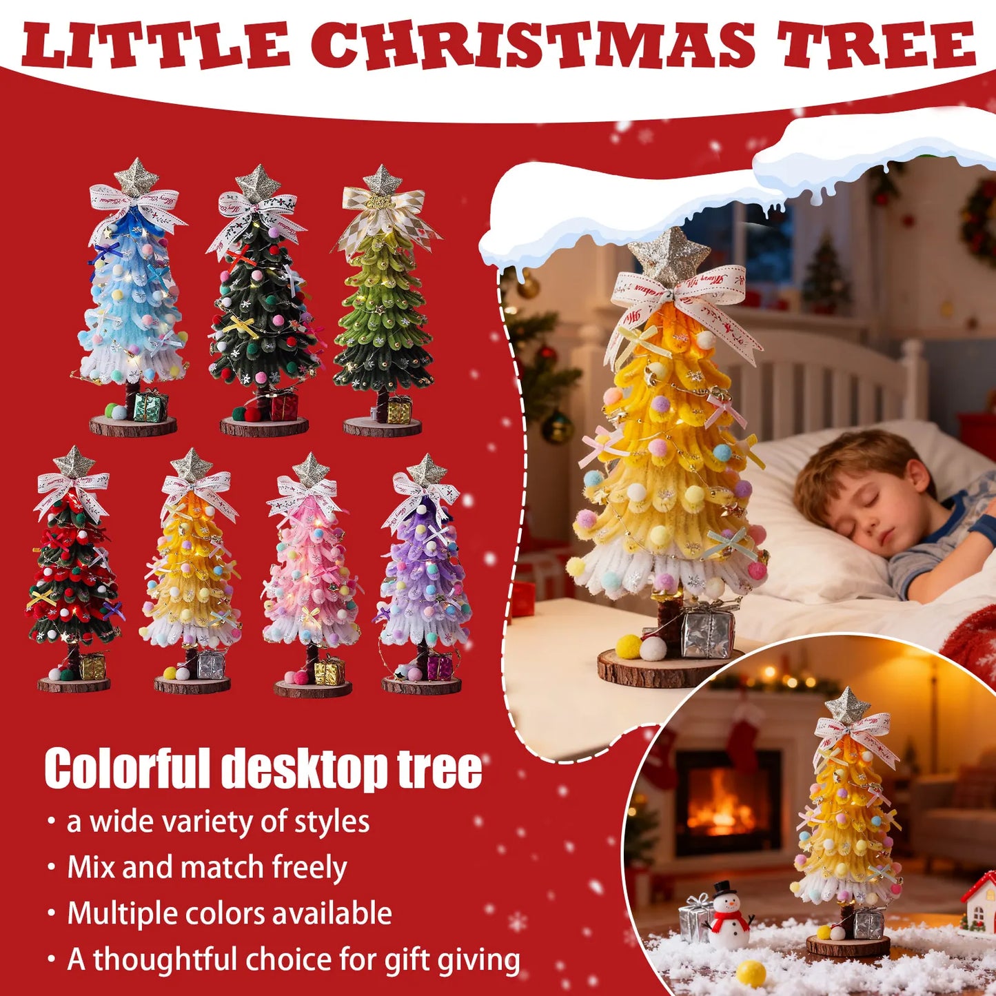 Christmas Tree Decoration Celebrate Merry Christmas Small Tree Tabletop Ornaments Xmas Home Party Decoration Tree Navidad