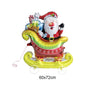 Christmas Party Decorations Christmas Party Supplies Santa Claus Snowman Christmas Tree Balloons for Festive Holiday Decors