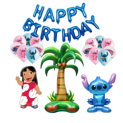 Kids First 6th Birthday Party Decorations Stitch Balloons Set Cute Globos Baby Shower Supplies Children Gifts Ballons