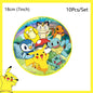 Pokemon Birthday Party Decoration Pikachu Balloons Disposable Tableware Cup Napkin Plate Tablecloth Baby Shower Cake Topper Flag
