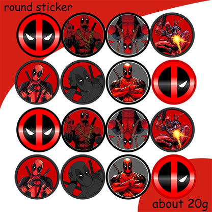 DEADPOOL Birthday Party Decorations Disposable Tableware Cake Topper Flag Kids Anniversaire Party Baby Shower Cake Kids Favors